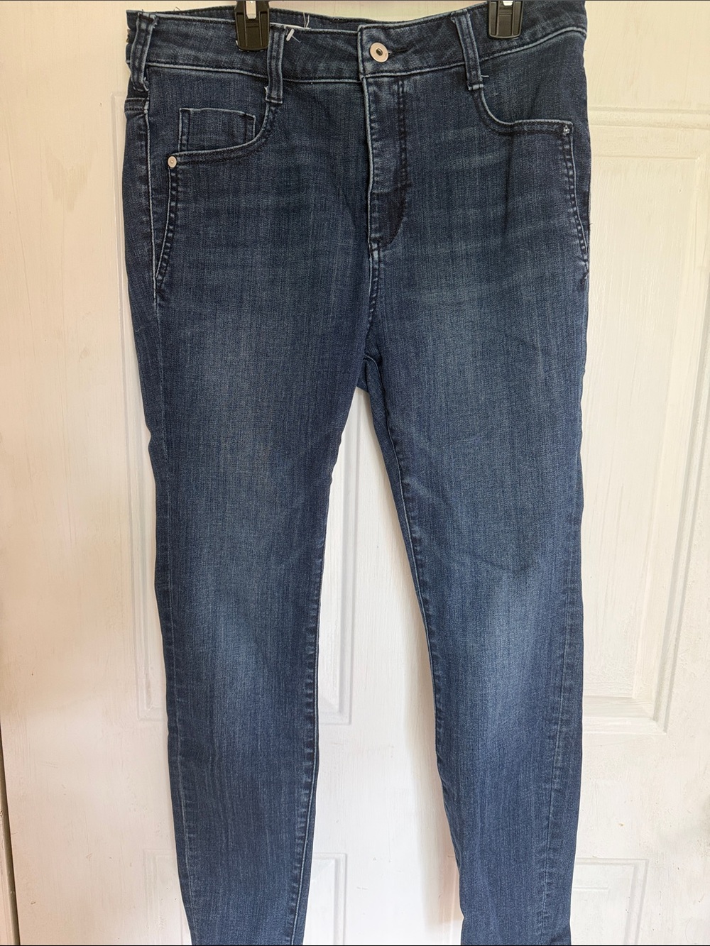 Pilcro and the Letterpress Women's Slim Skinny Jeans in Dark Blue